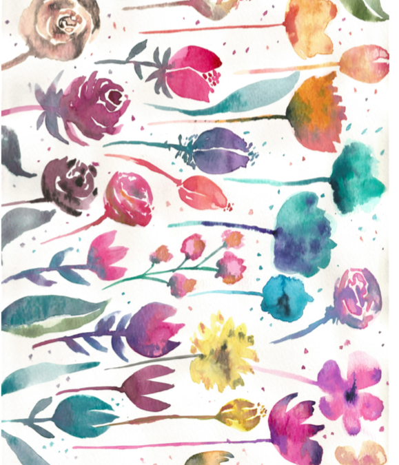 Watercolor Blumen